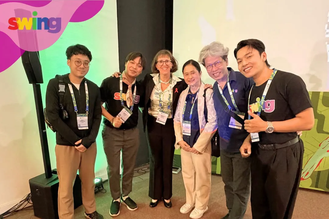The SWING team with partners at AIDS 2026